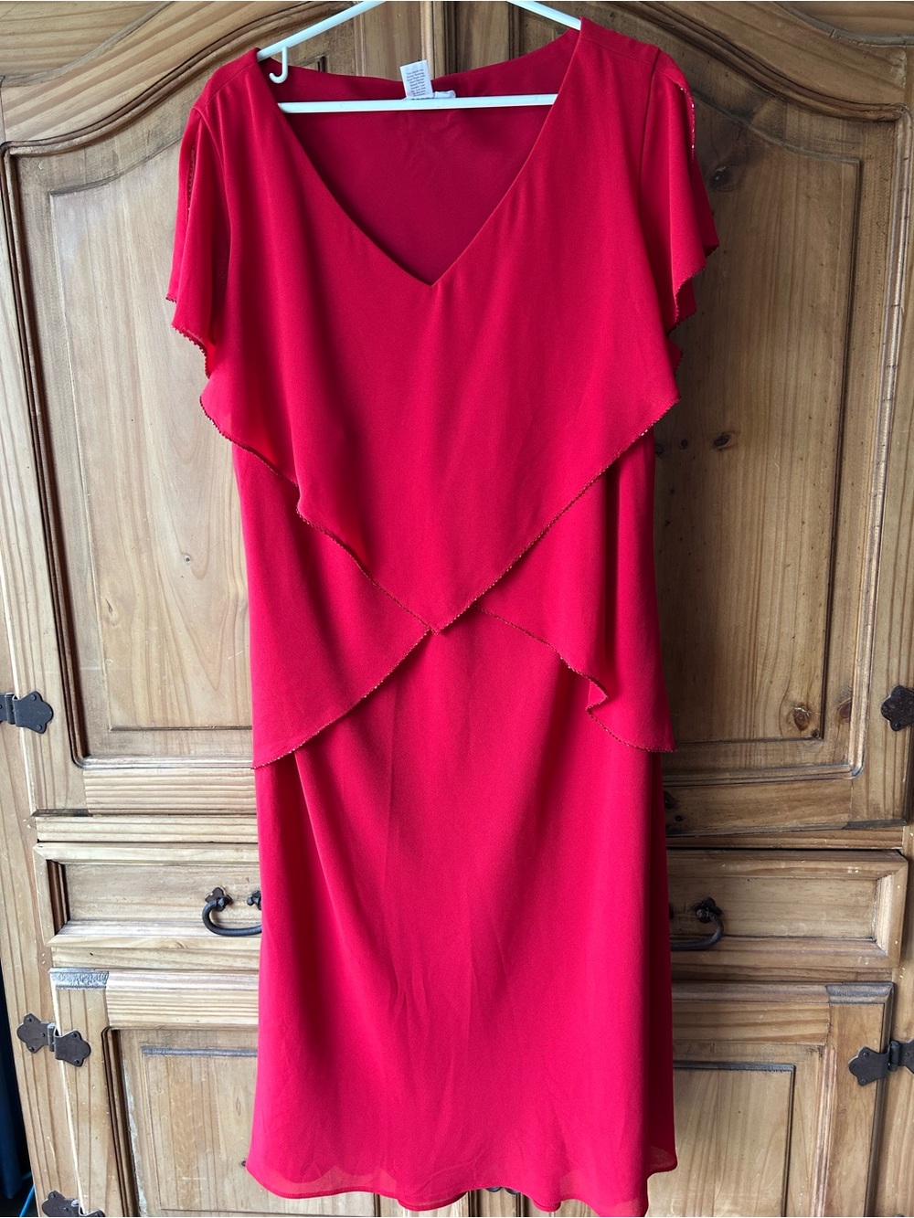 Coldwater Creek Red Layered Women's 18W Perfect for Special Occasion